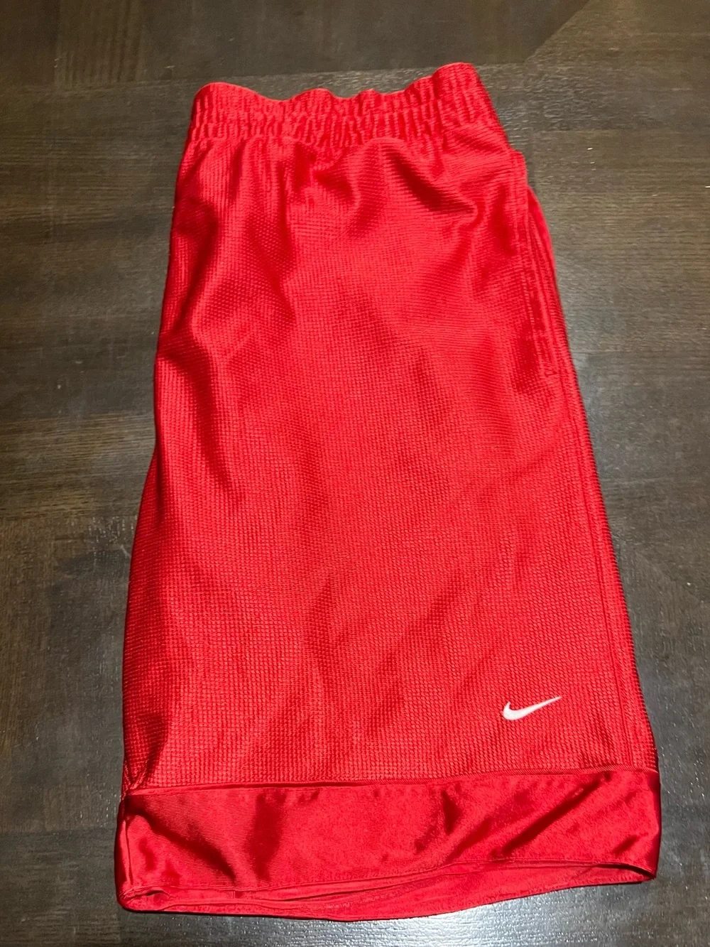 Nike Men's Red Mesh Basketball Athletic Shorts Size L 9
